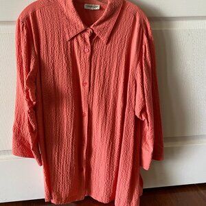 Coldwater Creek 3/4 sleeve button down
